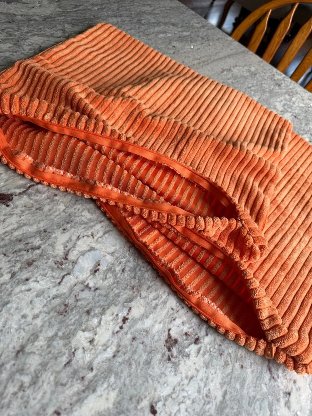 MIULEE Set of 2 Orange Pillow Covers